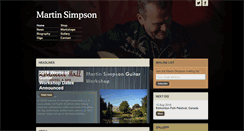 Desktop Screenshot of martinsimpson.com