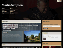 Tablet Screenshot of martinsimpson.com